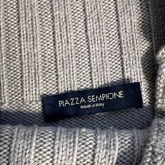 Piazza Sempione Taupe Cowl Neck Sweater - Picture 2 of 3